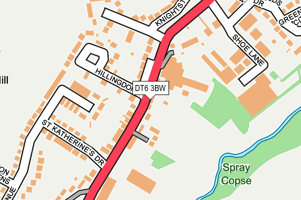 DT6 3BW map - OS OpenMap – Local (Ordnance Survey)