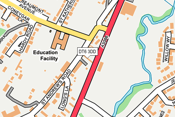 DT6 3DD map - OS OpenMap – Local (Ordnance Survey)