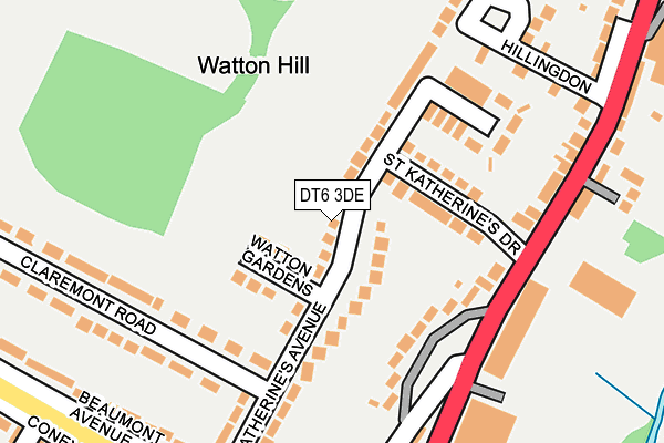 DT6 3DE map - OS OpenMap – Local (Ordnance Survey)