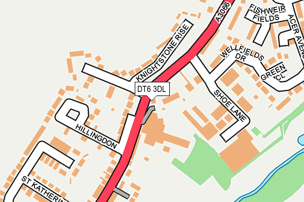 DT6 3DL map - OS OpenMap – Local (Ordnance Survey)