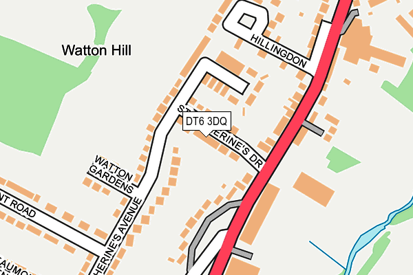 DT6 3DQ map - OS OpenMap – Local (Ordnance Survey)