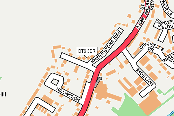 DT6 3DR map - OS OpenMap – Local (Ordnance Survey)
