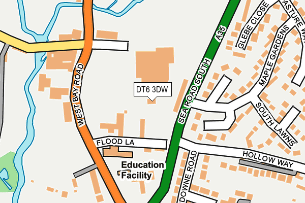 DT6 3DW map - OS OpenMap – Local (Ordnance Survey)