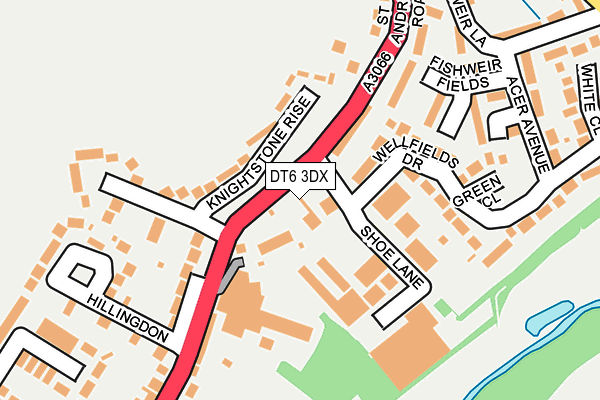 DT6 3DX map - OS OpenMap – Local (Ordnance Survey)