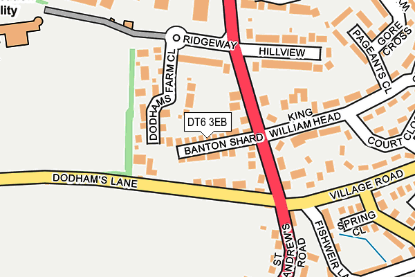 DT6 3EB map - OS OpenMap – Local (Ordnance Survey)