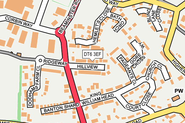 DT6 3EF map - OS OpenMap – Local (Ordnance Survey)