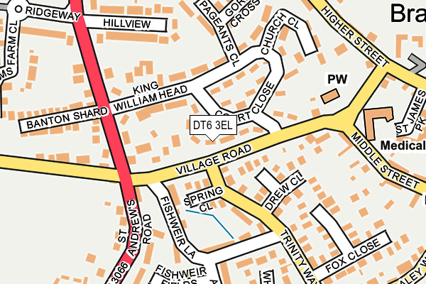 DT6 3EL map - OS OpenMap – Local (Ordnance Survey)