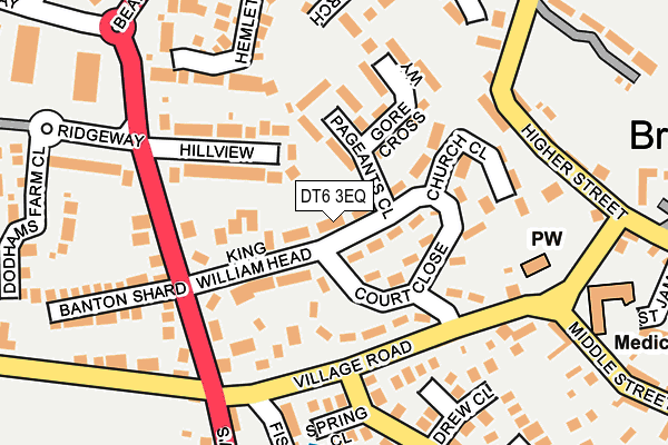 DT6 3EQ map - OS OpenMap – Local (Ordnance Survey)