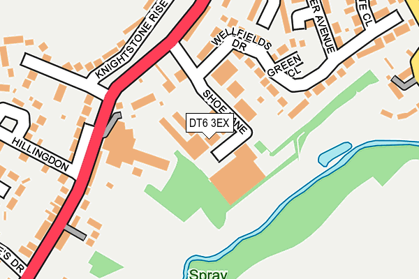 DT6 3EX map - OS OpenMap – Local (Ordnance Survey)
