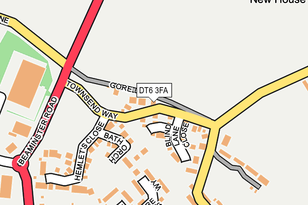 DT6 3FA map - OS OpenMap – Local (Ordnance Survey)