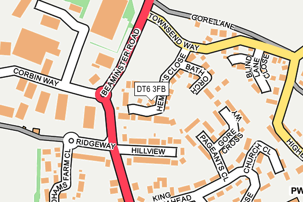 DT6 3FB map - OS OpenMap – Local (Ordnance Survey)