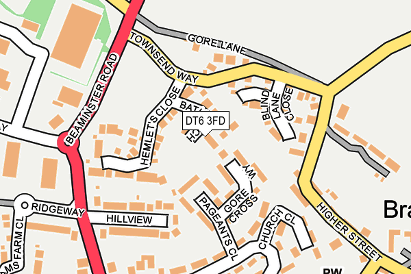 DT6 3FD map - OS OpenMap – Local (Ordnance Survey)