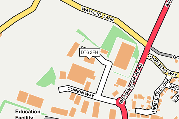 DT6 3FH map - OS OpenMap – Local (Ordnance Survey)