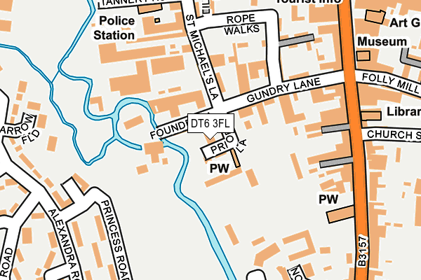 DT6 3FL map - OS OpenMap – Local (Ordnance Survey)