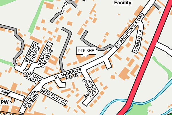 DT6 3HB map - OS OpenMap – Local (Ordnance Survey)