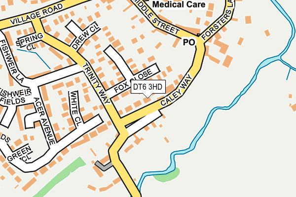 DT6 3HD map - OS OpenMap – Local (Ordnance Survey)