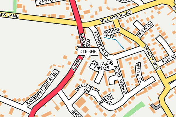 DT6 3HE map - OS OpenMap – Local (Ordnance Survey)