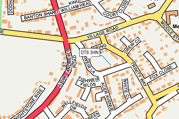 DT6 3HN map - OS OpenMap – Local (Ordnance Survey)
