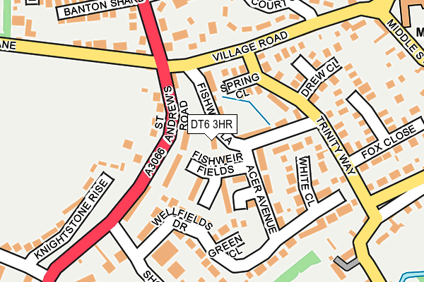 DT6 3HR map - OS OpenMap – Local (Ordnance Survey)