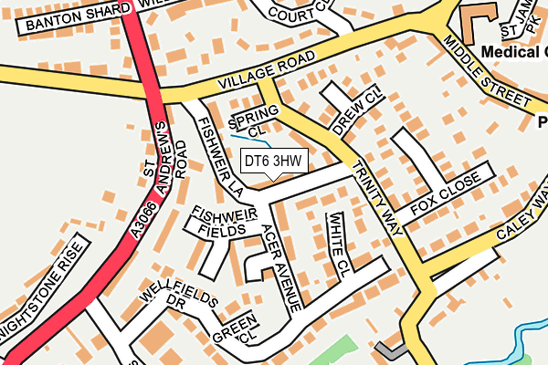 DT6 3HW map - OS OpenMap – Local (Ordnance Survey)