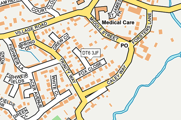 DT6 3JF map - OS OpenMap – Local (Ordnance Survey)