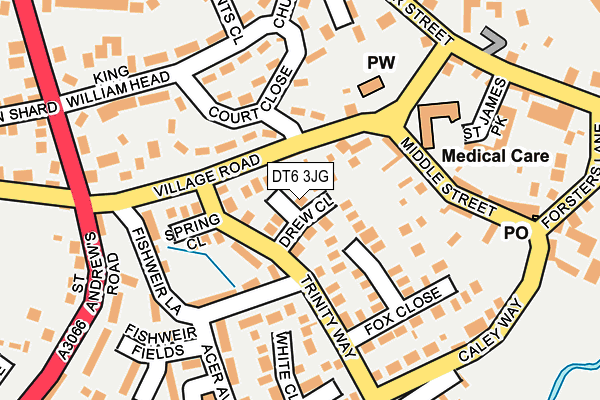 DT6 3JG map - OS OpenMap – Local (Ordnance Survey)
