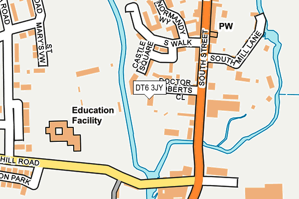 DT6 3JY map - OS OpenMap – Local (Ordnance Survey)