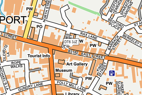 DT6 3JZ map - OS OpenMap – Local (Ordnance Survey)