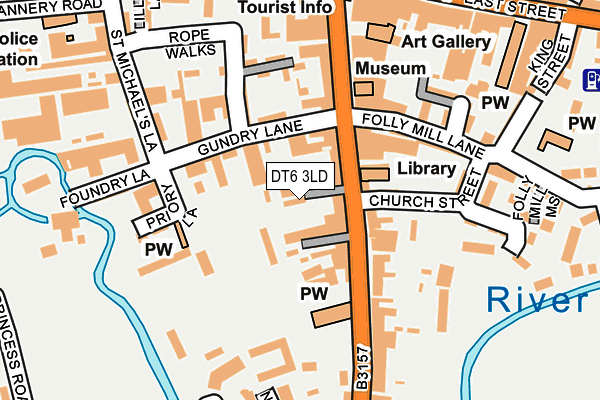 DT6 3LD map - OS OpenMap – Local (Ordnance Survey)