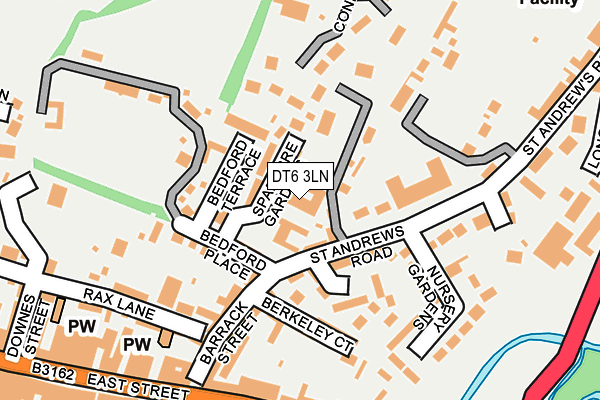 DT6 3LN map - OS OpenMap – Local (Ordnance Survey)