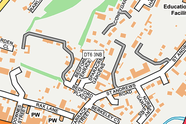 DT6 3NB map - OS OpenMap – Local (Ordnance Survey)