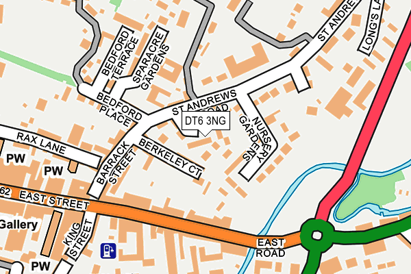 DT6 3NG map - OS OpenMap – Local (Ordnance Survey)