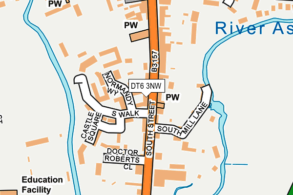 DT6 3NW map - OS OpenMap – Local (Ordnance Survey)