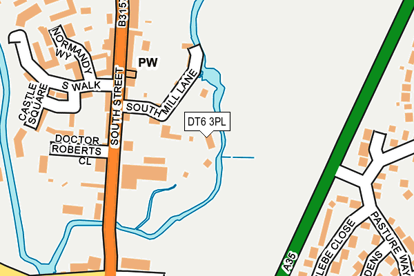 DT6 3PL map - OS OpenMap – Local (Ordnance Survey)