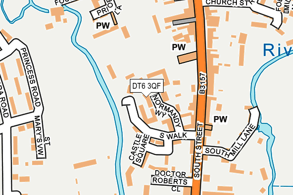 DT6 3QF map - OS OpenMap – Local (Ordnance Survey)