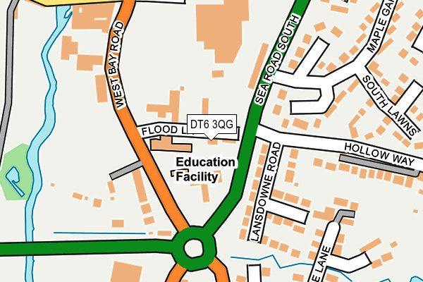 DT6 3QG map - OS OpenMap – Local (Ordnance Survey)