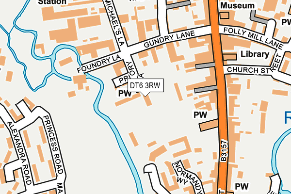 DT6 3RW map - OS OpenMap – Local (Ordnance Survey)