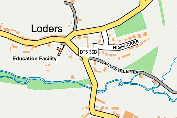 DT6 3SD map - OS OpenMap – Local (Ordnance Survey)