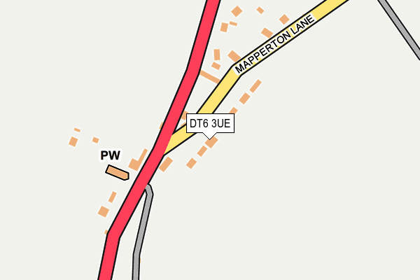 DT6 3UE map - OS OpenMap – Local (Ordnance Survey)