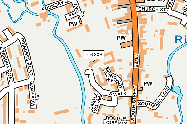 DT6 3XB map - OS OpenMap – Local (Ordnance Survey)