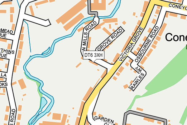 DT6 3XH map - OS OpenMap – Local (Ordnance Survey)