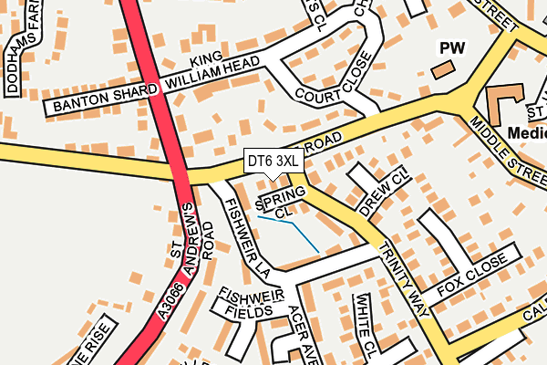 DT6 3XL map - OS OpenMap – Local (Ordnance Survey)
