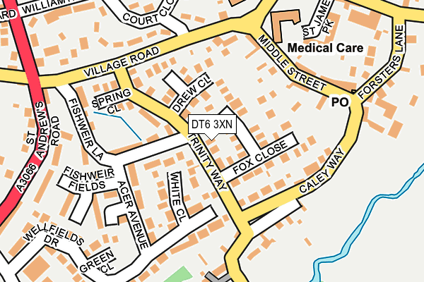 DT6 3XN map - OS OpenMap – Local (Ordnance Survey)