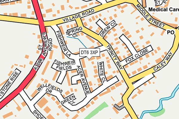 DT6 3XP map - OS OpenMap – Local (Ordnance Survey)