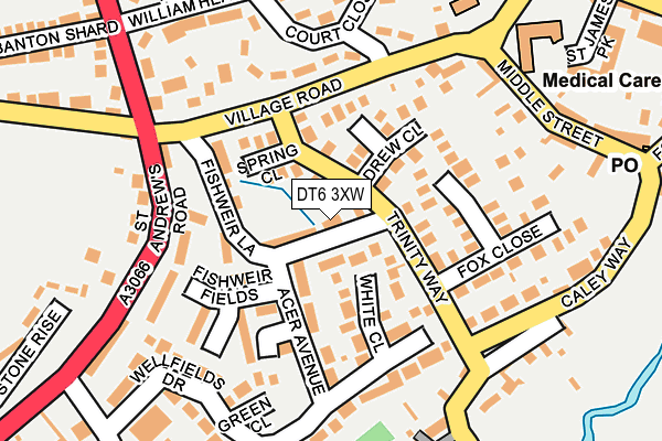 DT6 3XW map - OS OpenMap – Local (Ordnance Survey)