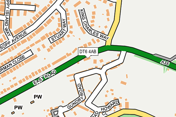 DT6 4AB map - OS OpenMap – Local (Ordnance Survey)
