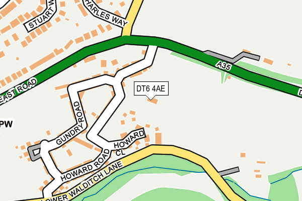 DT6 4AE map - OS OpenMap – Local (Ordnance Survey)