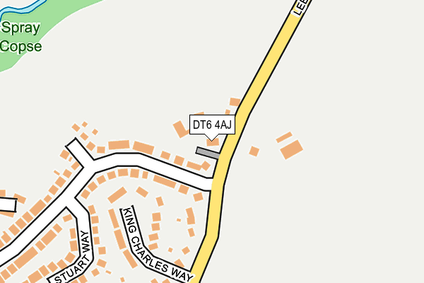 DT6 4AJ map - OS OpenMap – Local (Ordnance Survey)