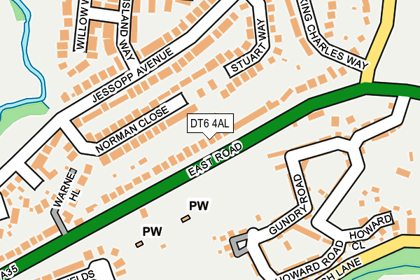 DT6 4AL map - OS OpenMap – Local (Ordnance Survey)