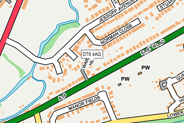 DT6 4AQ map - OS OpenMap – Local (Ordnance Survey)